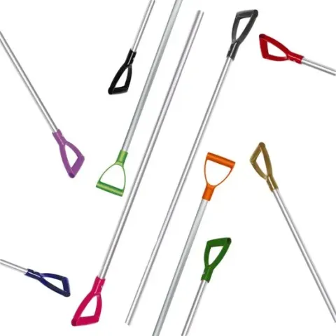 Mestvork Steel - Aluminium - 120 cm - Roze handvat