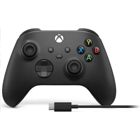 Xbox Wireless Controller - Carbon Black + USB-C Cable