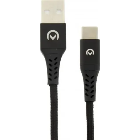 Mobilize Nylon Datakabel / Laadkabel USB-C 0.2 Meter