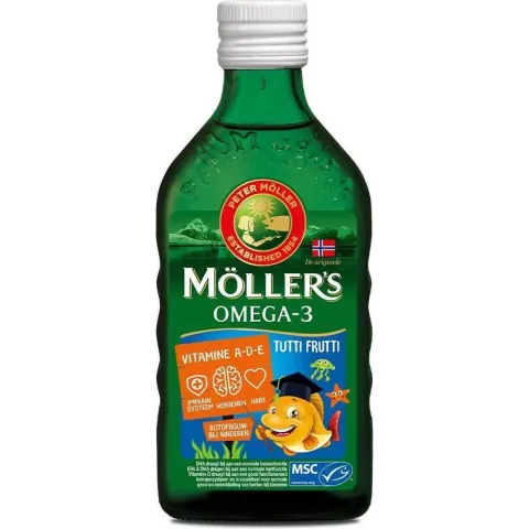 Mollers Omega-3 tutti frutti - 250ml - Visolie - Voedingssupplement