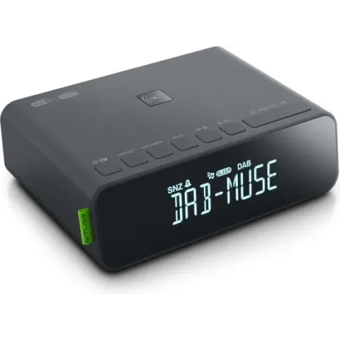 Muse M-175DBI - Digitale wekkerradio, DAB+/FM, draadloos opladen (QI charging)