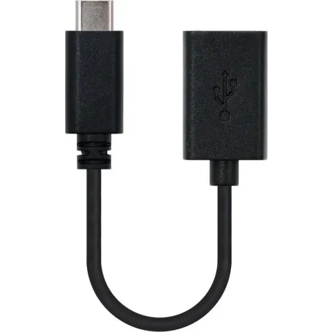 Nanocable USB 2.0, 0.15m USB-kabel 0,15 m USB C USB A Zwart
