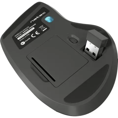 Natec Jaguar draadloze muis met 2400 Dpi - Zwart