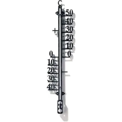 Nature Profielthermometer - Thermometer - 1x6x25 cm Zwart