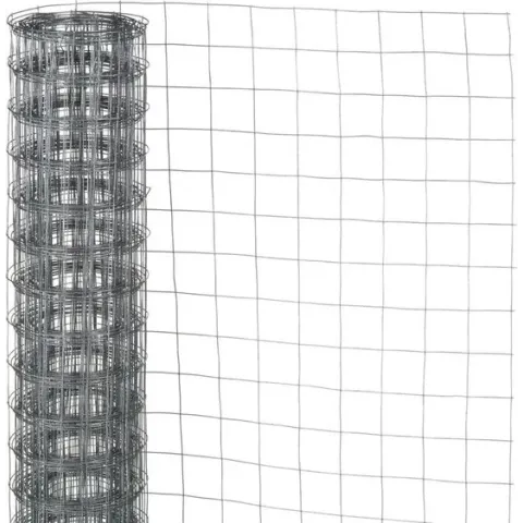 Nature Tuinhek vierkant gaas grijs 0.5x2.5 m 6050252
