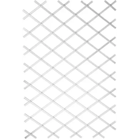 Nature Tuinlatwerk 50x150 cm PVC wit 6040701