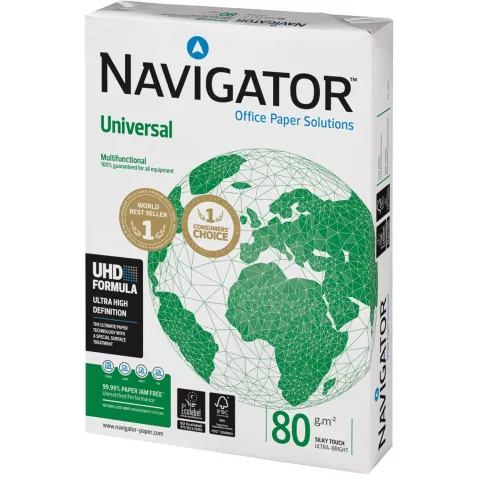 Navigator Universal Printpapier Ft A4, 80 G, Pak Van 500 Vel 5 Stuks