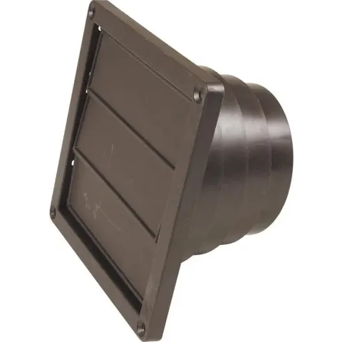 Nedco Ventilatierooster 3 lamellen 160 x 160 mm bruin, type 502302