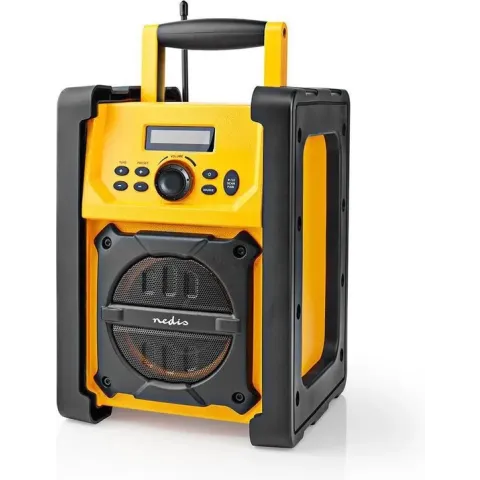 Nedis FM Bouwradio (FM, Bluetooth,audio-ingang) met IPX5 bescherming