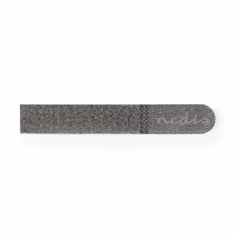 Nedis Klittenband Kabelbinder | 150.0 mm | 20.0 mm | Grijs | 10 Stuks | Polybag