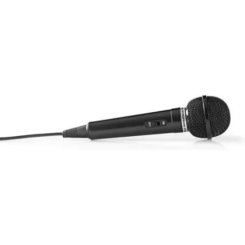 Nedis MPWD01BK Bedrade Microfoon Gevoeligheid -75 Db +/-3 Db 80 Hz - 12 Khz 5,0 M