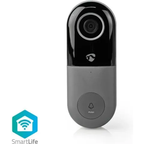 Nedis Wi-Fi Smart Video Deurbel | App Control | microSD Slot | HD 720p