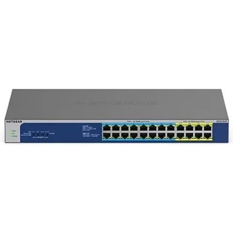 Netgear GS524UP - Netwerkswitch - Unmanaged - PoE - 24 Gigabit poorten