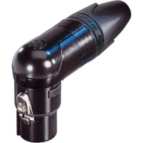 Neutrik NC3FRX-BAG XLR 3-pins (v) haakse connector / zwart