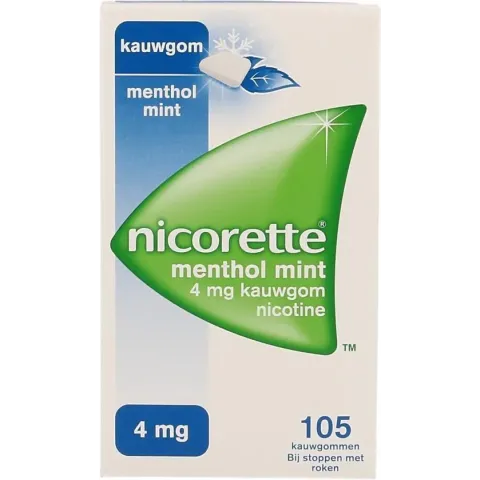 Nicorette Nicotinekauwgum Mint 4mg - 105 stuks