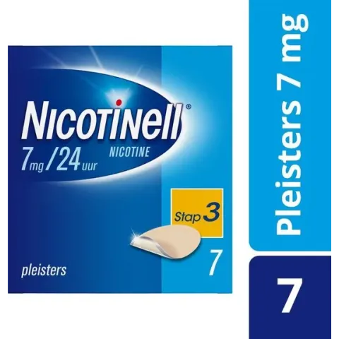 Nicotinell Pleisters TTS 10 - 7 mg - stoppen met roken - 7 stuks