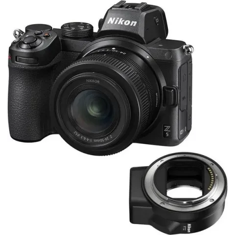 Nikon Z5 + Nikkor Z 24-50mm f/3.5-6.3 + FTZ Mount adapter