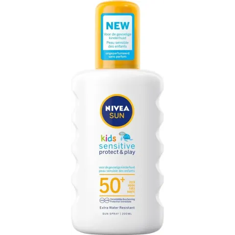 NIVEA SUN Kids Sensitive Protect & Play Zonnespray SPF 50+ - 200 ml