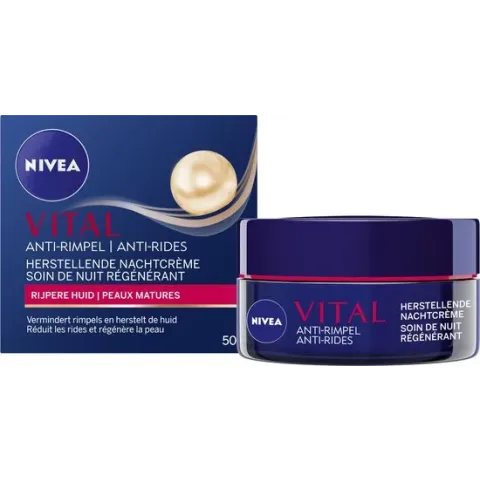 NIVEA VITAL Anti-Rimpel Herstellende - 50 ml - Nachtcrème