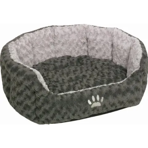 Nobby comfortbed ovaal seoli grijs - 45 x 40 x 19 cm