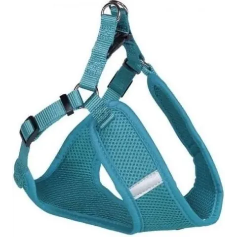 Nobby hondentuig Mesh Reflect - Turquoise - S - buikomtrek 41 tot 46 cm