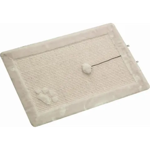 Nobby krabmat met speelbal en belletje beige 58 x 38 cm - 1 st