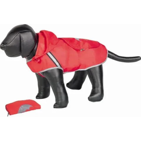 Nobby Regenjas Voor De Hond - Dierenkleding - Rood - 26 cm