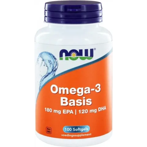Now Foods - Omega-3 Basis - 1000 mg Zuivere Visolieconcentraat - 100 Softgels