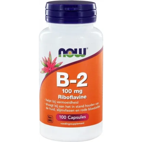 Now Foods - Vitamine B-2 100 mg - 100 Capsules