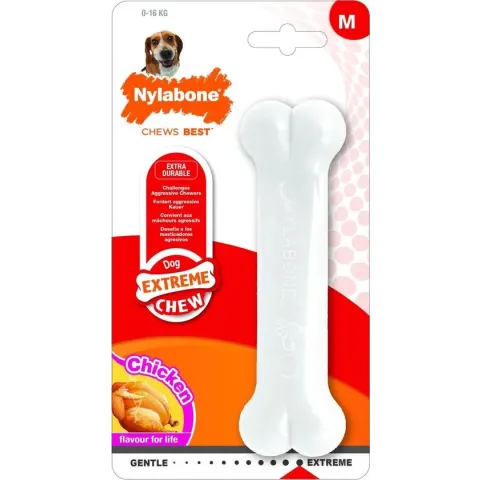 Nylabone Harde Bijters Kluif - Kip - Voor Honden tot 15 kg