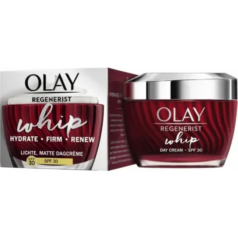 Olay Regenerist Whip Lichte, Matte Dagcrème Voor Het Gezicht Met SPF30 50 ml