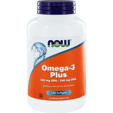 Omega-3 Plus 360 mg EPA 240 mg DHA (120 softgels) - NOW Foods