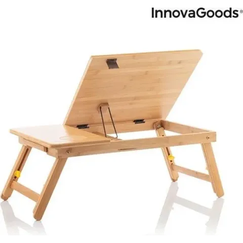 Opklapbare Bamboe Laptoptafel V0103031 Innovagoods