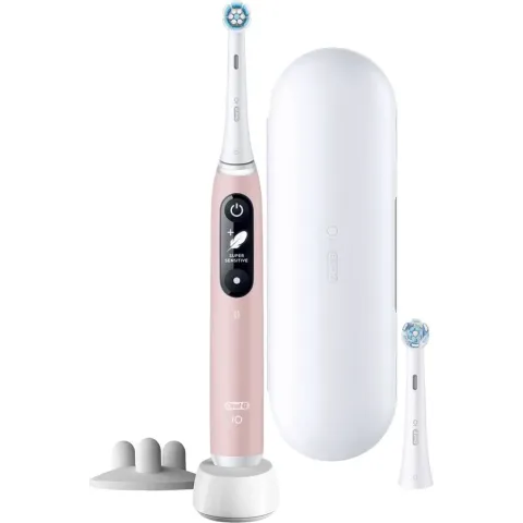 Oral-B iO 6S Volwassene Vibrerende tandenborstel Roze, Wit