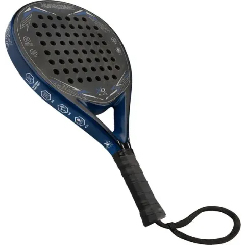 Padelracket Hurricane 4.0 - Druppelvorm - Zwart & Blauw