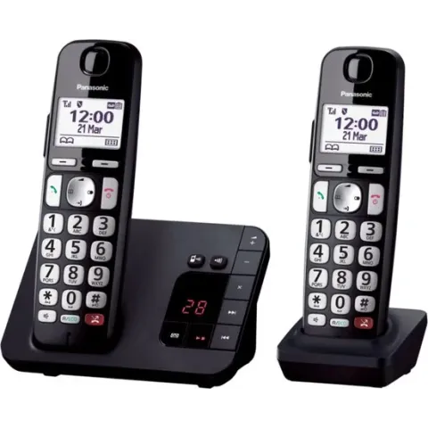 Panasonic KX-TGE262NLB telefoon DECT-telefoon Nummerherkenning Zwart