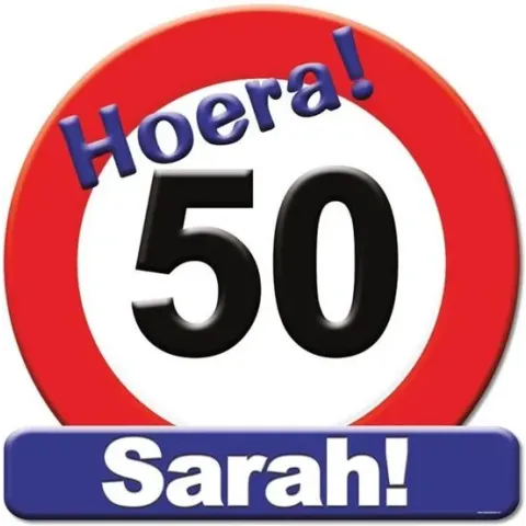 Paperdreams - Huldeschild - 50 Jaar Sarah