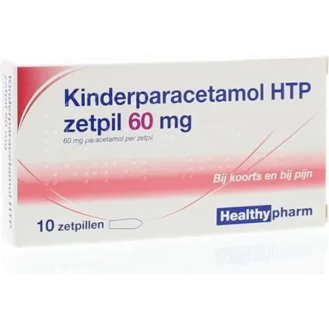 Paracetamol Kind 60 mg - 10 Zetpillen - Pijnstillers