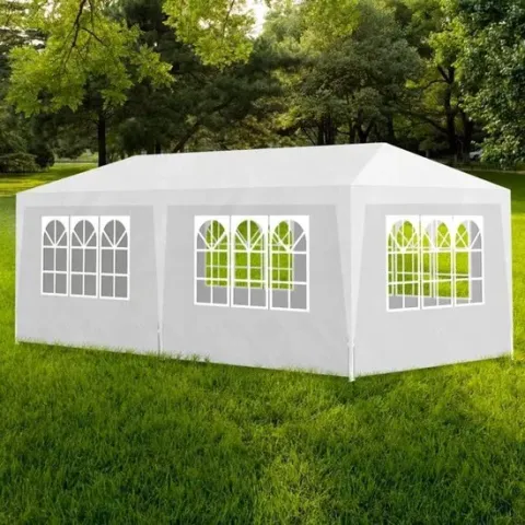 Partytent wit - 6 zijwanden - 3 x 6 m