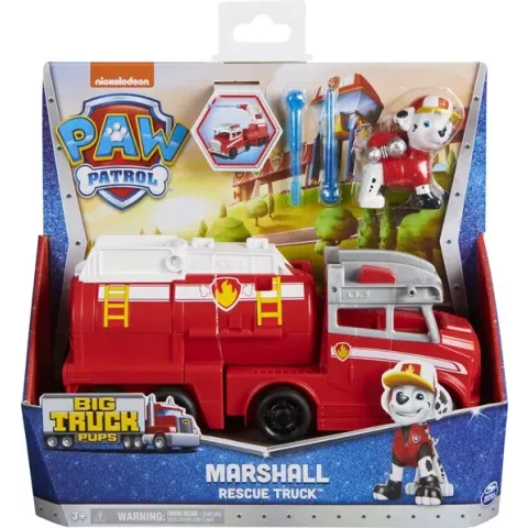 PAW Patrol Big Truck Pups - Marshall - Transformerende speelgoedauto