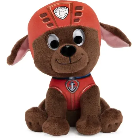Paw Patrol Knuffel Paw Patrol Zuma 15 Cm - Pluche - Oranje/bruin