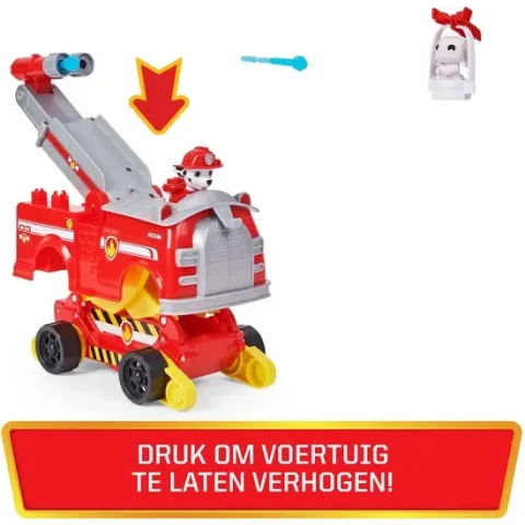 PAW Patrol - Transformerende Marshall Rise'n'Rescue-speelgoedvoertuig met actiefiguren en accessoires