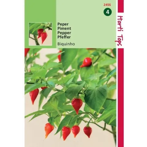 Peper Biquinho 10 zaden 1000 scoville Hortitops