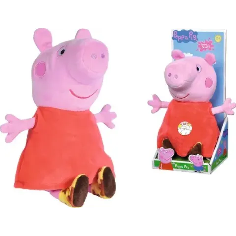 Peppa Pig Peppa met geluid, 22cm - Knuffel