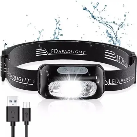 Perel Hoofdlamp Led Oplaadbaar 160 Lm 14,5 Cm Nylon Zwart