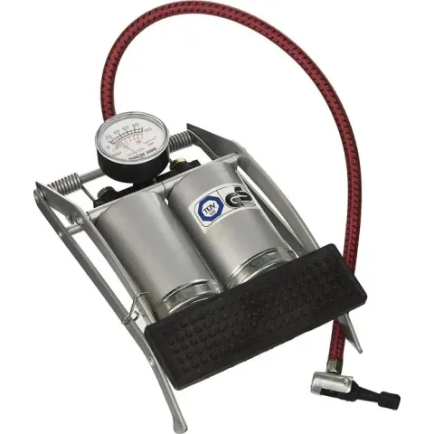 Perel Voetpomp Met Manometer 6,9 Bar 24,6 X 15,2 Cm Staal