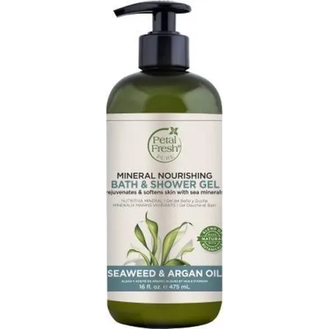 Petal Fresh Bath & Shower Gel Seaweed & Argan Oil 470 ml