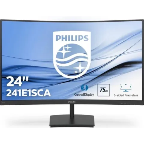 Philips 241E1SCA - Full HD LCD Curved Monitor - 24 Inch