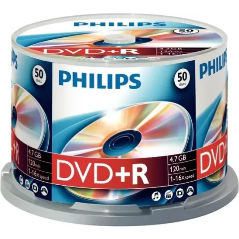 Philips DR4S6B50F - DVD+R - 4,7GB - Speed 16x - Spindle - 50 stuks
