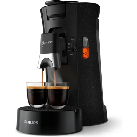 Philips Senseo Select Eco-model CSA240/20 - Koffiepadapparaat - Zwart met spikkeleffect